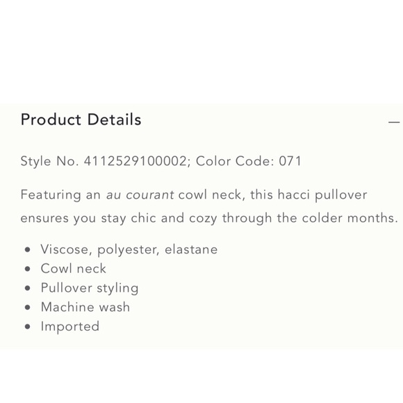 Anthropologie Vanna Cowl Neck Pullover NWT Size XS - Picture 11 of 12